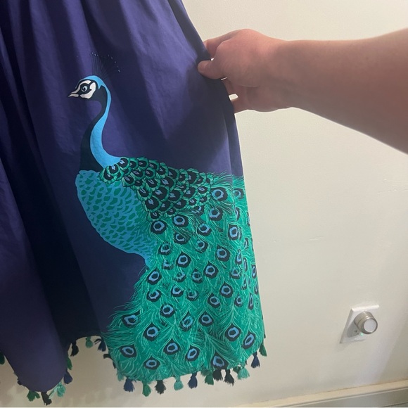EUC Kate Spade Peacock Dress 6 - Picture 4 of 11